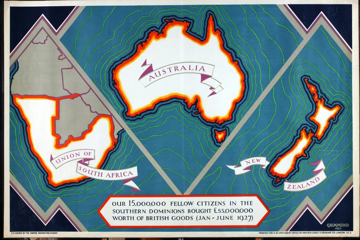 Związek Południowej Afryki, Australii, Nowej Zelandii, z cyklu „Dokąd zmierza nasz eksport” autorstwa William Grimmond