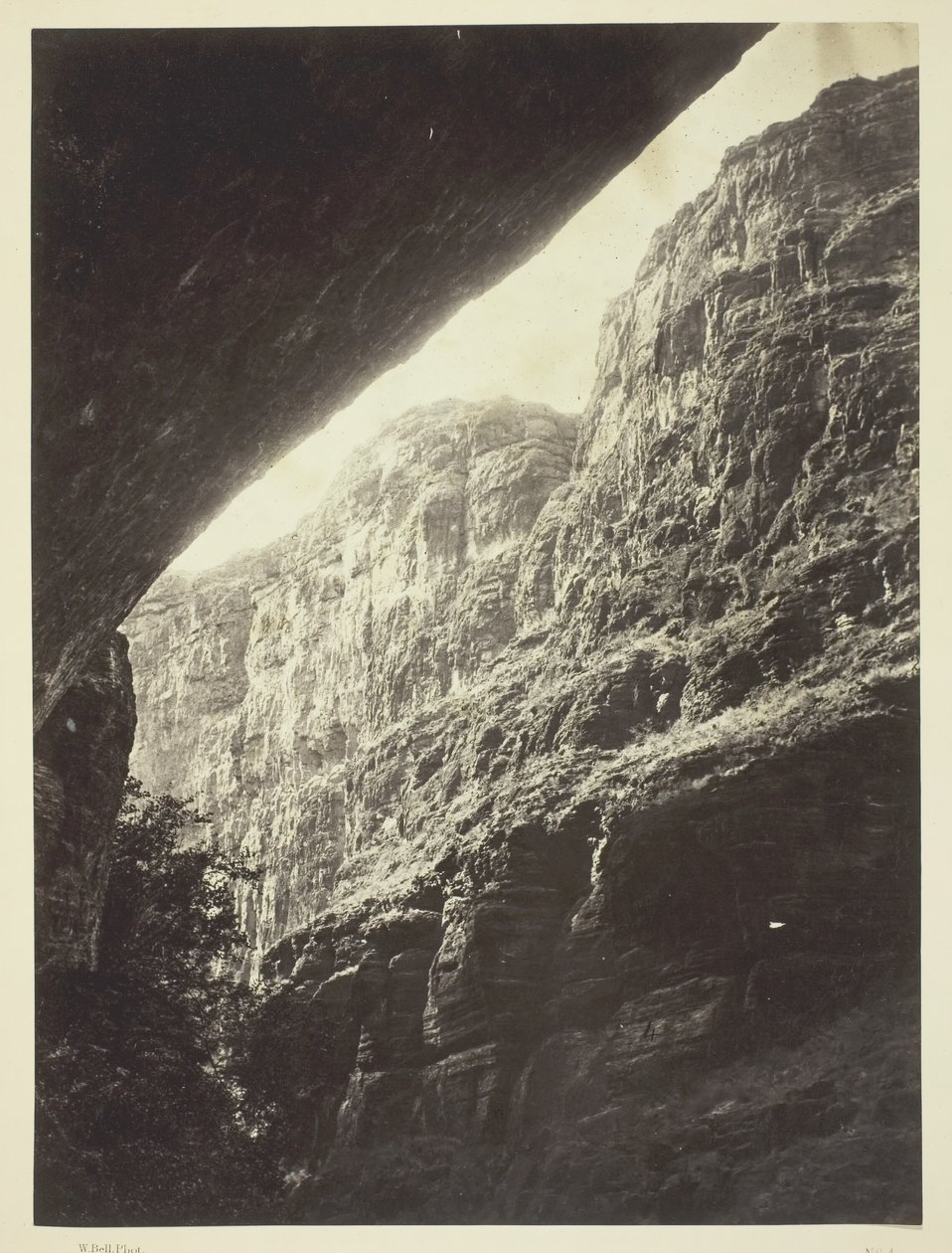 Kanon Kanab Wash, rzeka Kolorado, patrząc na południe, 1872. autorstwa William H. Bell