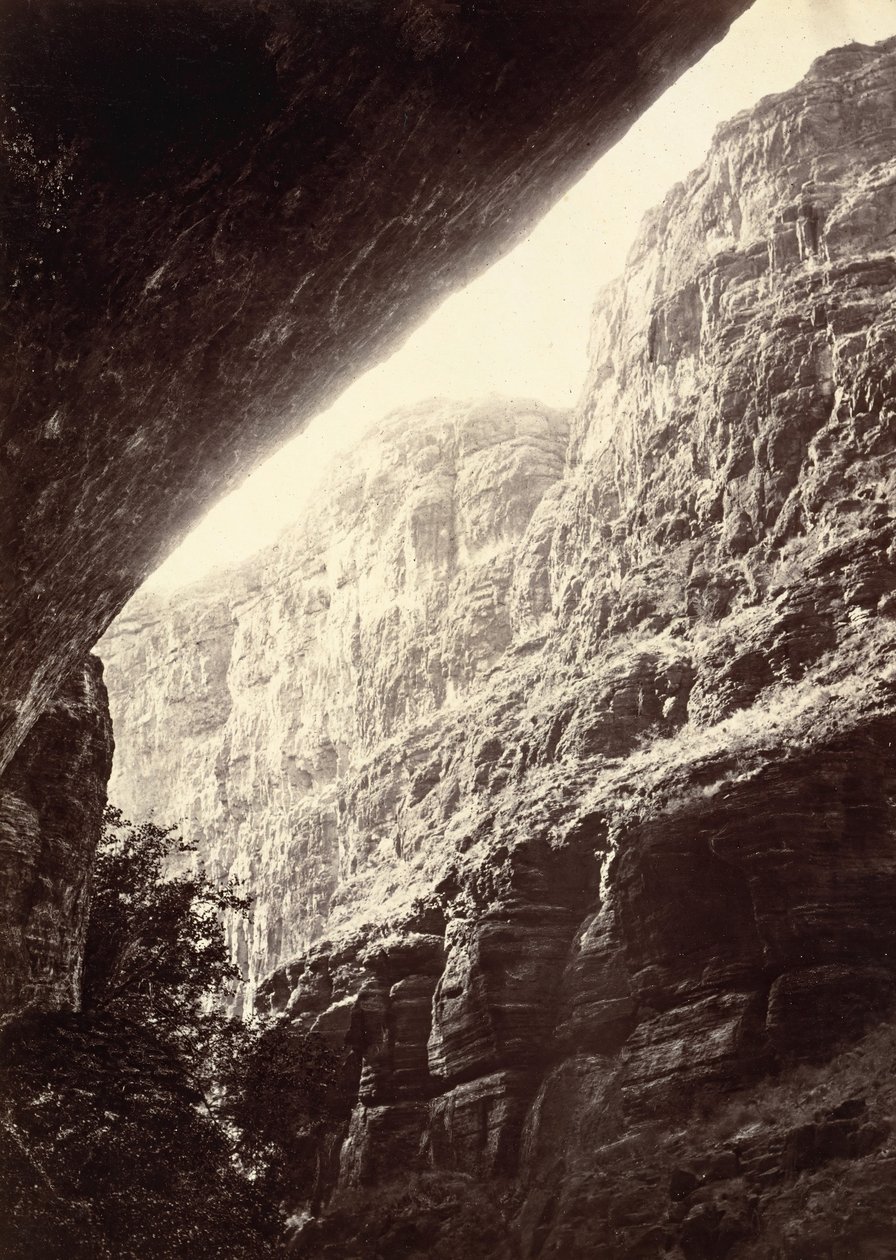 Kanon z Kanab Wash, Patrząc na południe, 1872. autorstwa William H. Bell