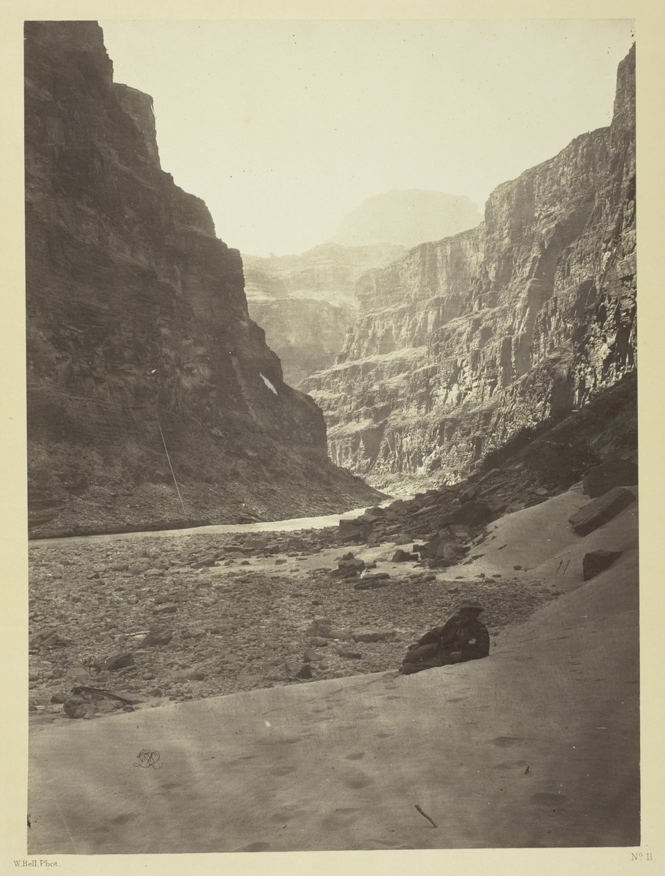 Grand Cañon rzeki Kolorado, ujście Kanab Wash, patrząc na zachód autorstwa William H. Bell