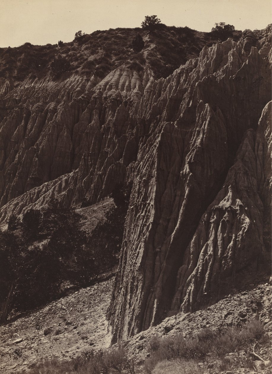 Rzeźba Deszczu, Kanon Salt Creek, Utah, 1872. autorstwa William H. Bell