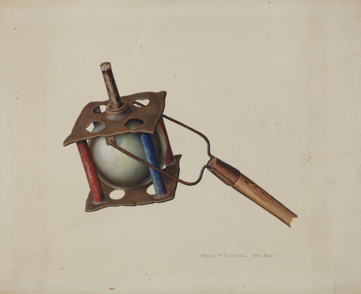 Pochodnia paradna, ok. 1939. autorstwa William H Edwards