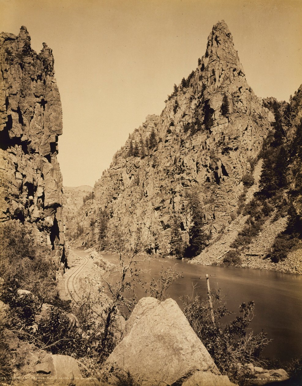 Currecanti Needle, Black Cañon of the Gunnison autorstwa William H. Jackson