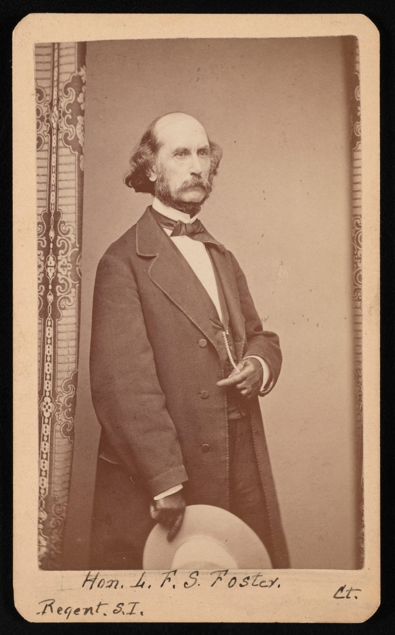 Portret LaFayette Sabine Foster 1806-1880, w latach 1871-1880. autorstwa William H Jennings