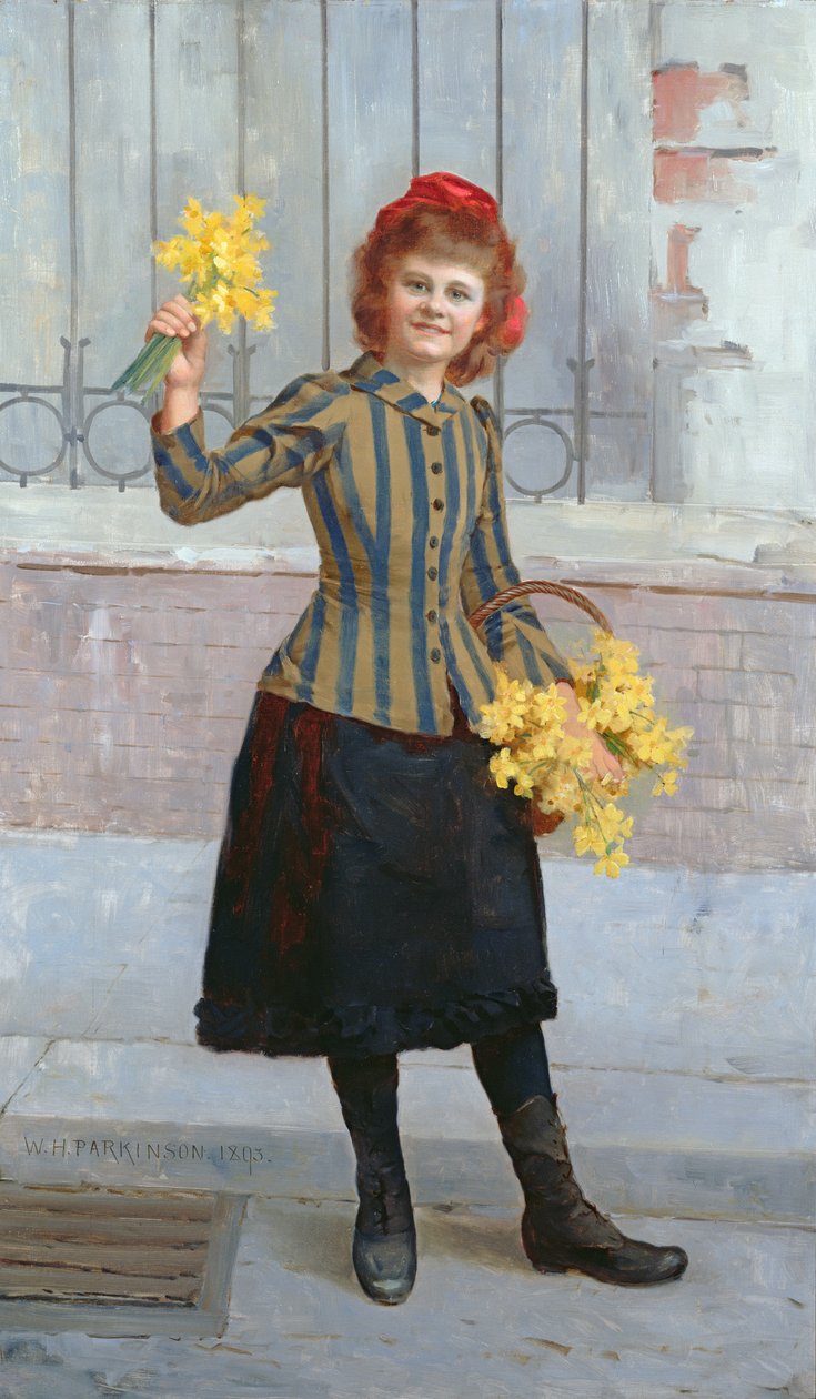 Portret panny Gertie Miller, 1893 autorstwa William H. Parkinson