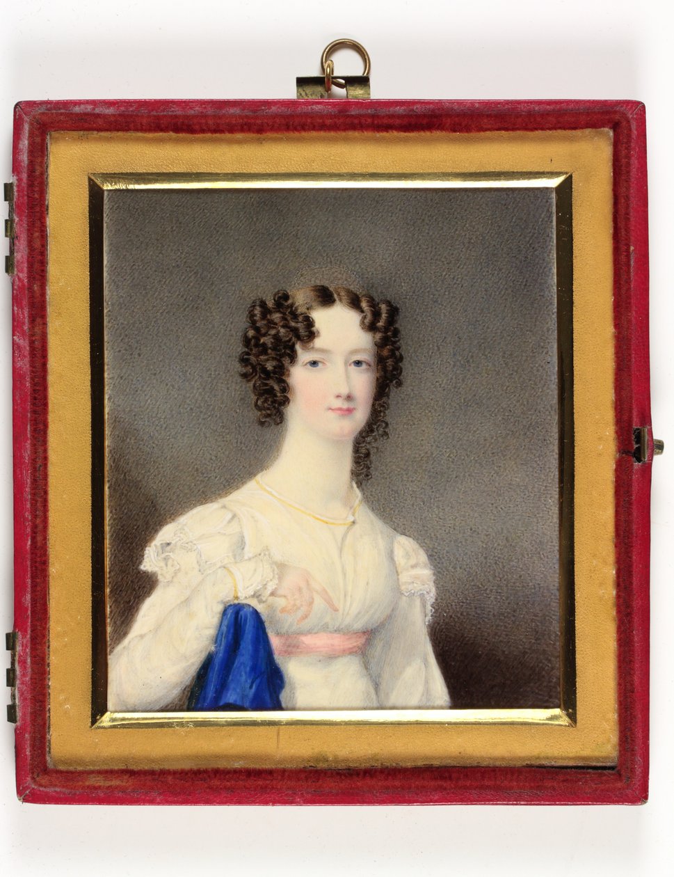 Młoda dama nazywana córką 4. księcia Portland (emalia) autorstwa William H. Patten