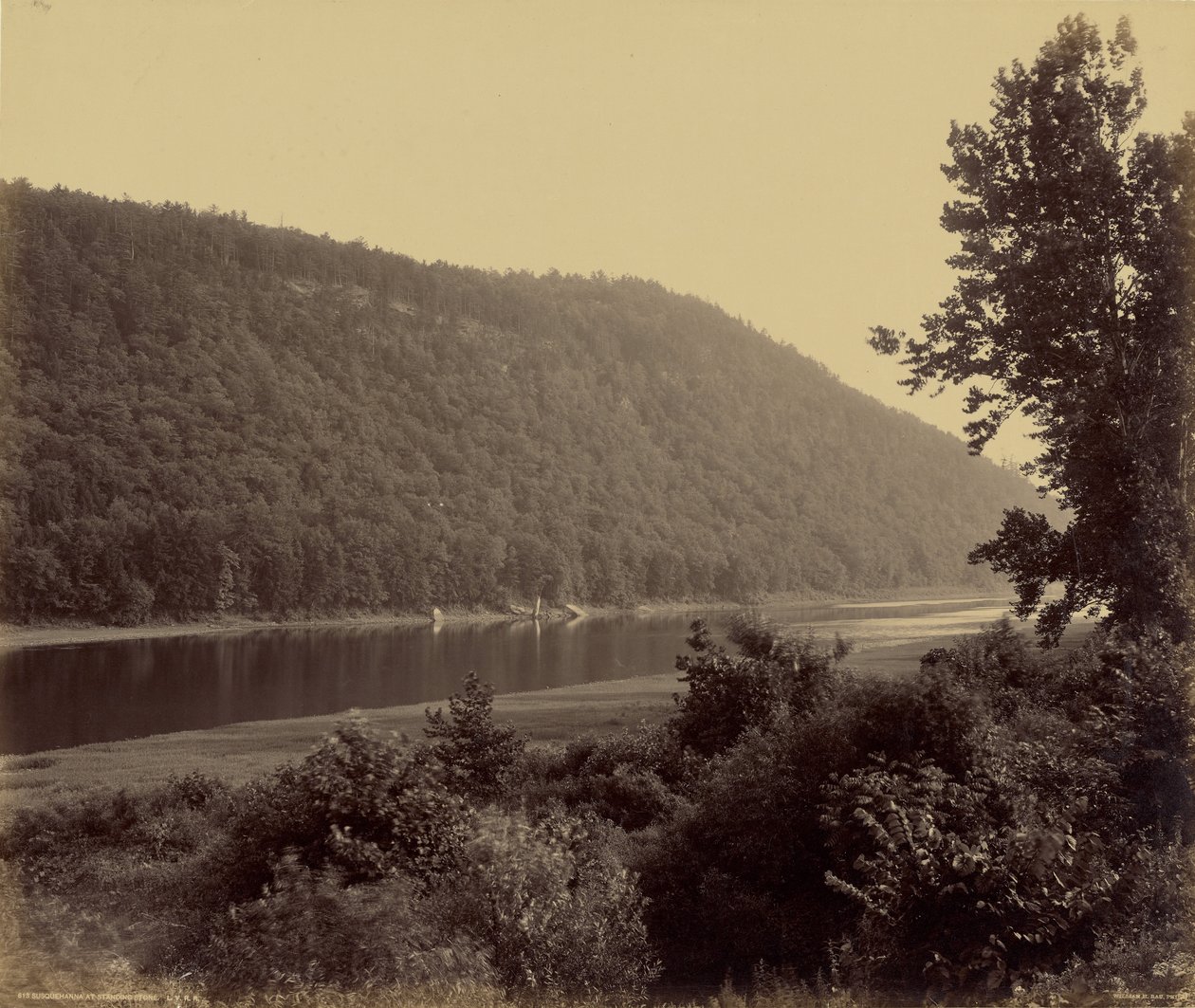 Susquehanna w Standing Stone. autorstwa William H. Rau