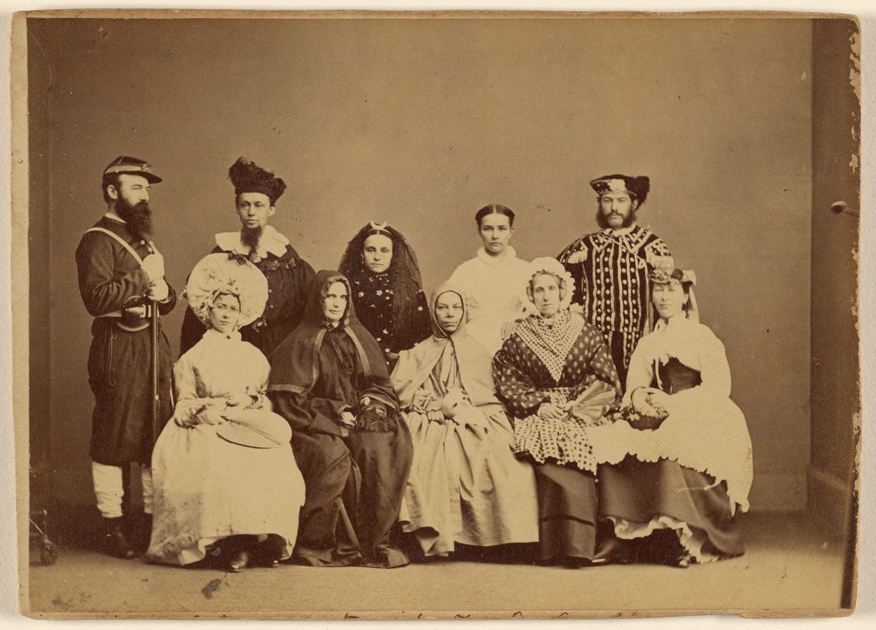 Zdjęcie z maskarady 18 lutego 1868 r. - Friendship Hall w Filadelfii. autorstwa William H. Rhoades