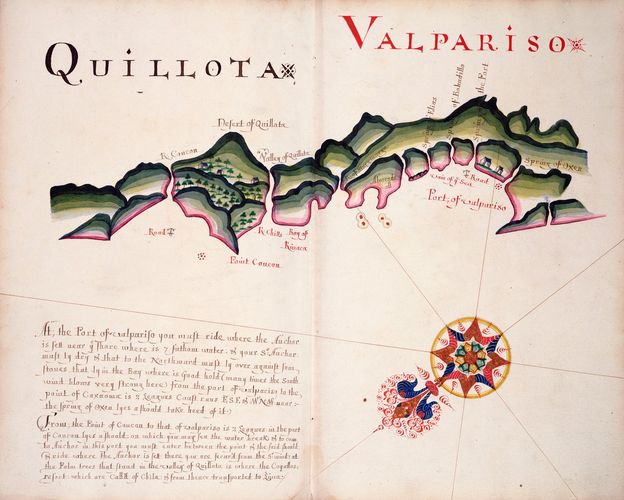 Quillota i Valpariso, południowoamerykańskie wybrzeże Pacyfiku autorstwa William Hack