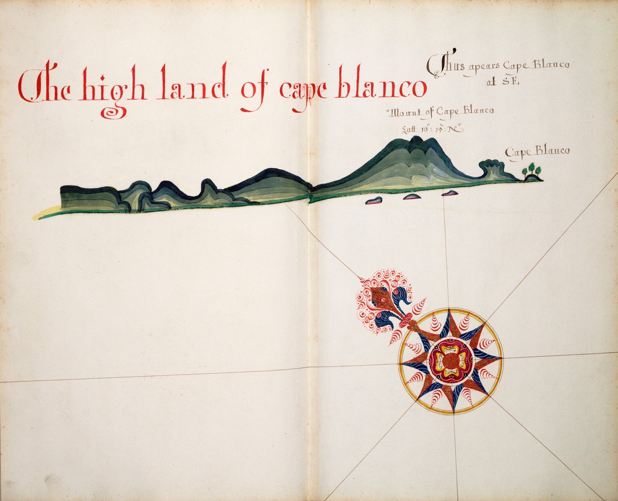 Wysoki ląd Cape Blanco autorstwa William Hack