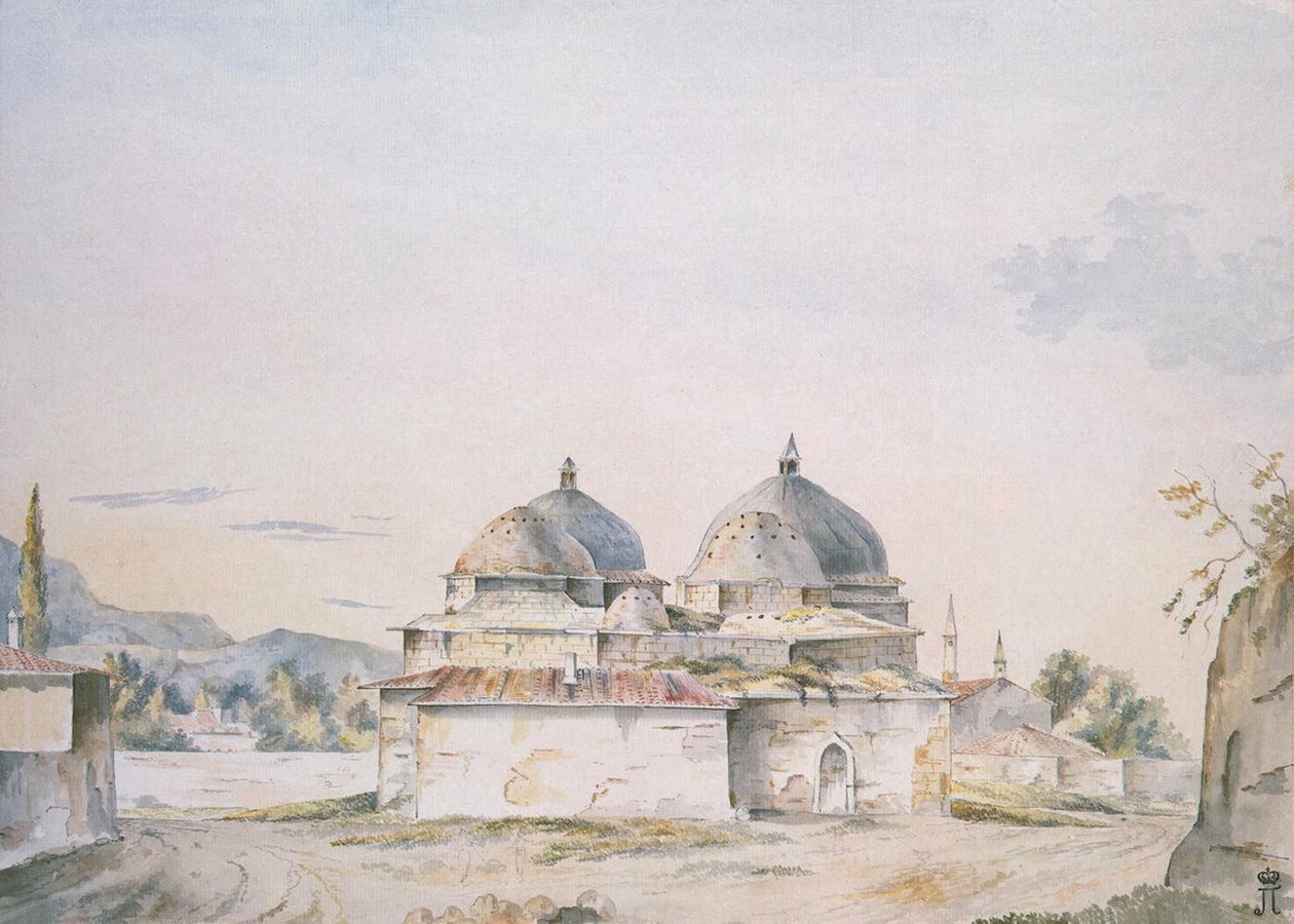 Łaźnie w Bakczysaraju, 1787 autorstwa William Hadfield