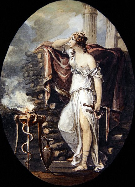 Dido (akwarela na papierze) autorstwa William Hamilton