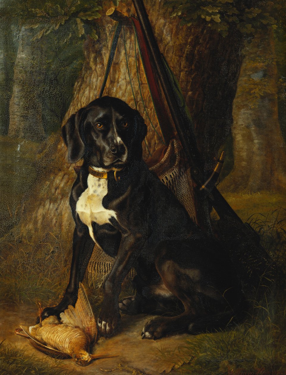 Pies-pistolet z słonkiem, 1842 autorstwa William Hammer