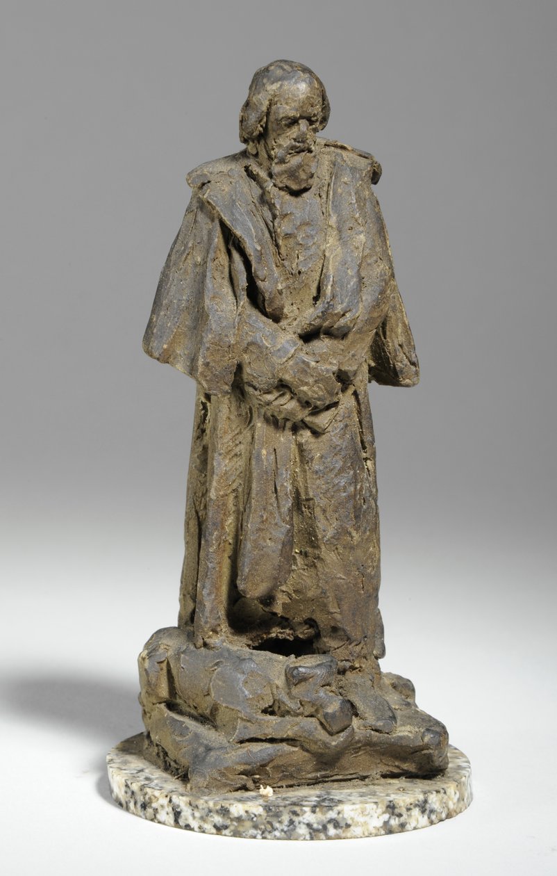Maquette for Alfred, Lord Tennyson z siedzibą w Trinity College, Cambridge, ok. 1909 (tynk) autorstwa William Hamo Thornycroft