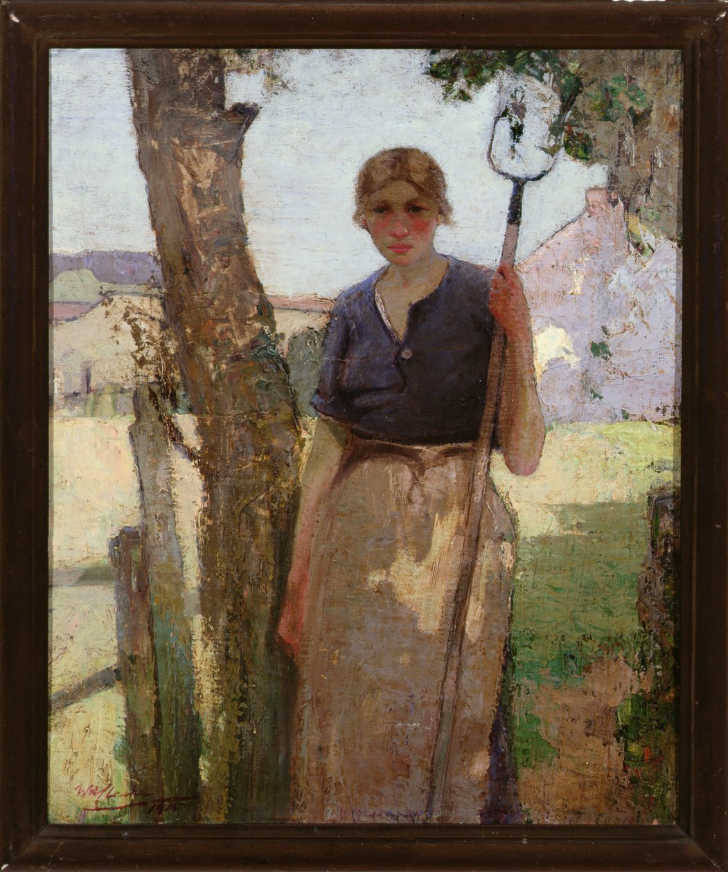 Dziewczyna z farmy, 1915 autorstwa William Hanna Clarke