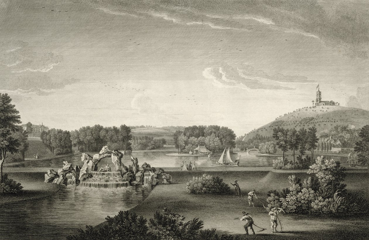 West Wycombe Park, ryty przez Williama Woolletta (1735-85) autorstwa William Hannan