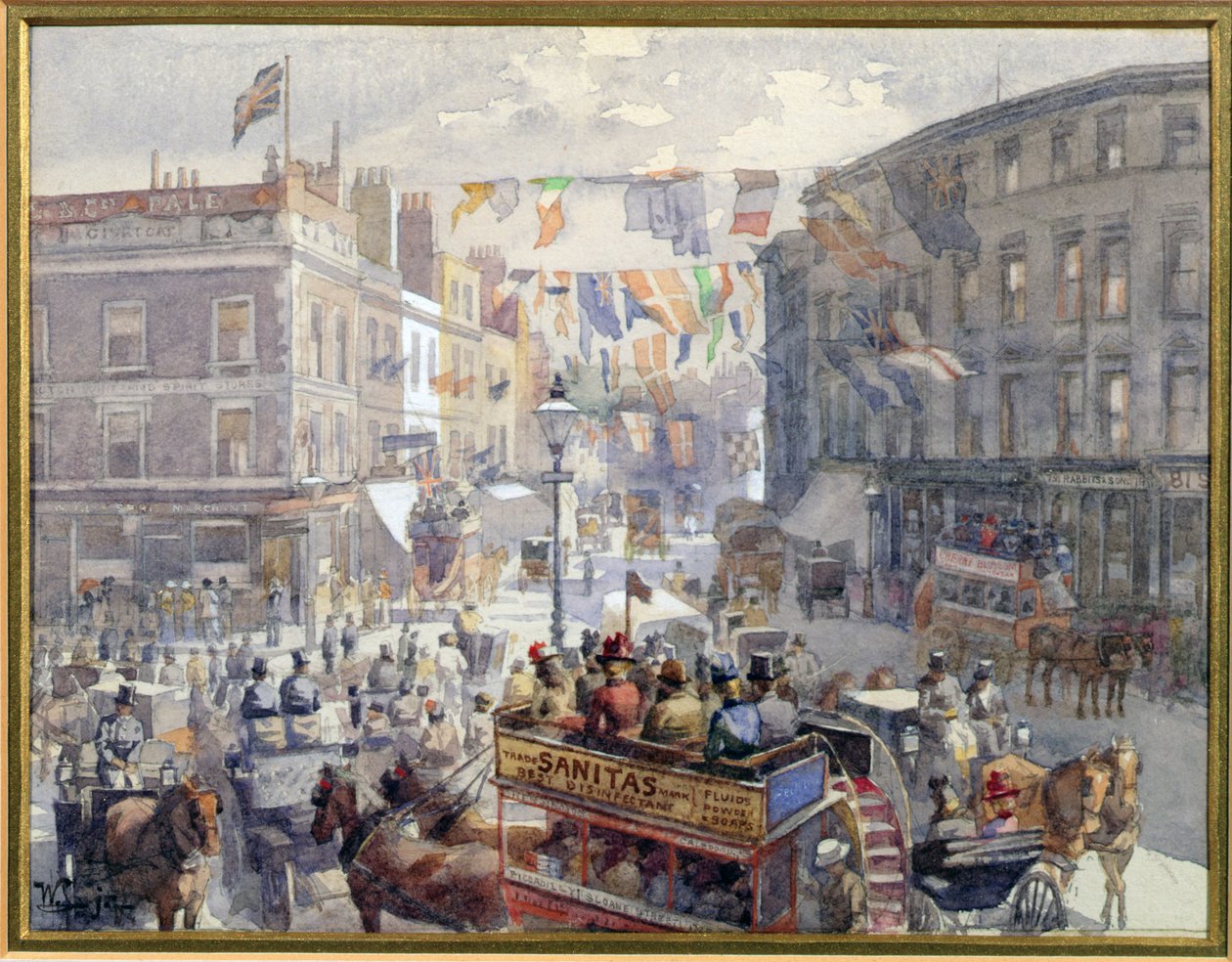 Jubileusz, Kensington High Street, Londyn, 1901 autorstwa William Harding Collingwood Smith