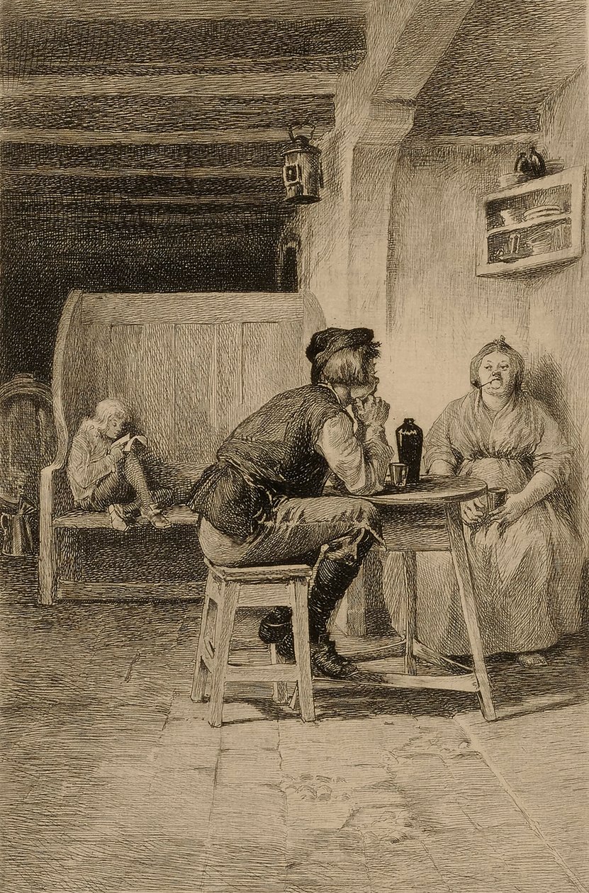 Bez tytułu (scena w pubie) autorstwa William Harry Warren Bicknell