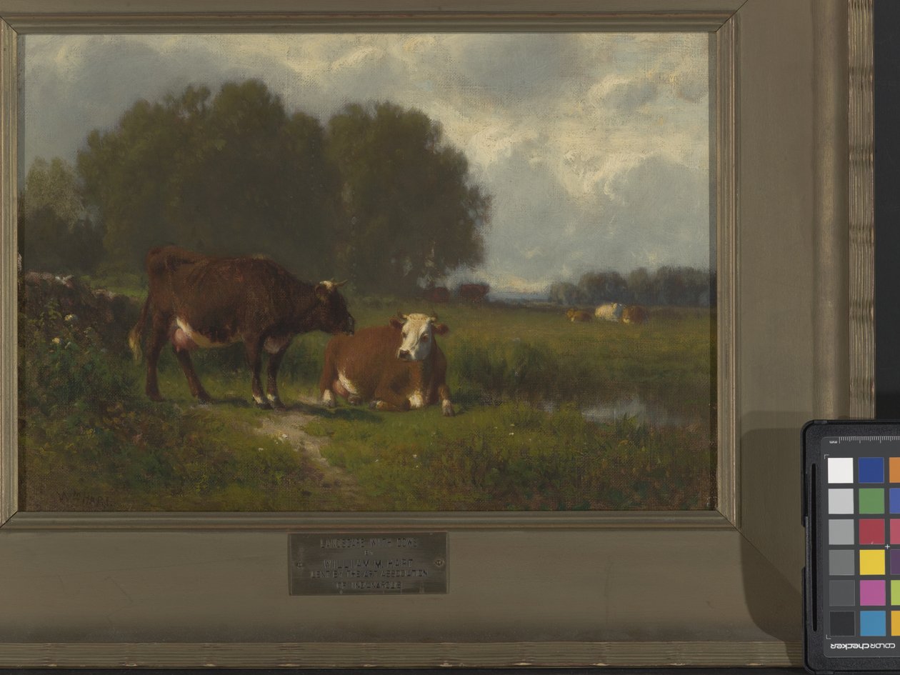 Krajobraz (olej na płótnie) autorstwa William Hart