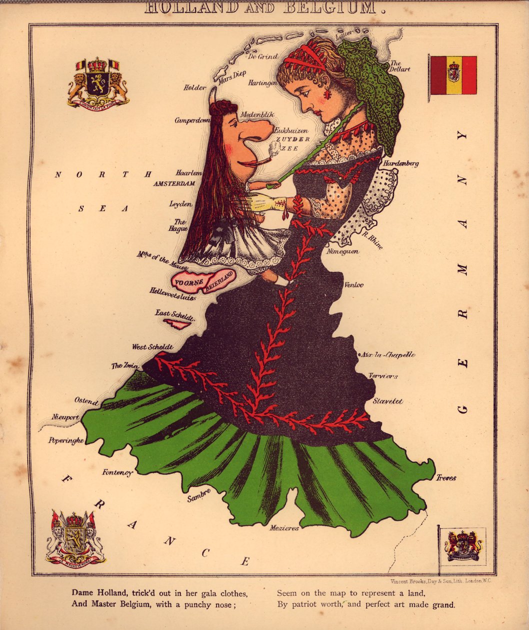 Geograficzna zabawa - czyli humorystyczne zarysy różnych krajów, ze wstępem i wierszami opisowymi LOC 84675540-15 autorstwa William Harvey