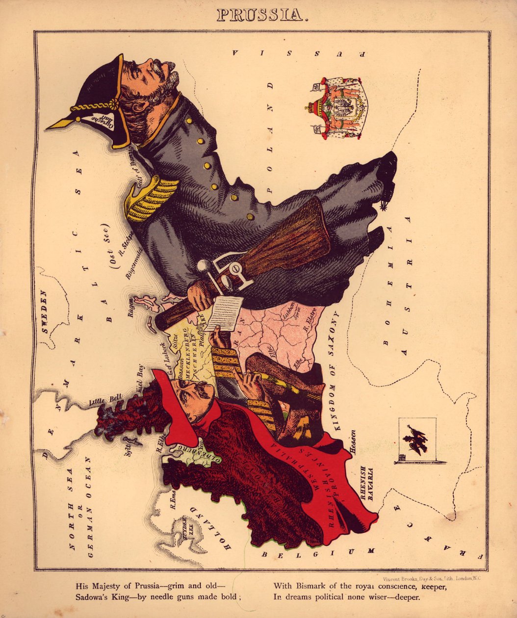 Geograficzna zabawa - czyli humorystyczne zarysy różnych krajów, ze wstępem i wierszami opisowymi LOC 84675540-13 autorstwa William Harvey