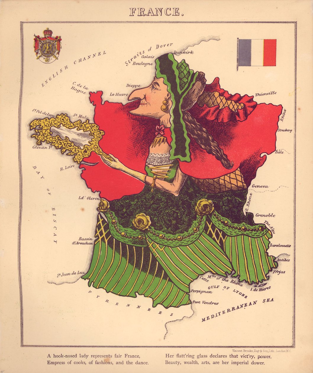Geograficzna zabawa - czyli humorystyczne zarysy różnych krajów, ze wstępem i wierszami opisowymi LOC 84675540-10 autorstwa William Harvey