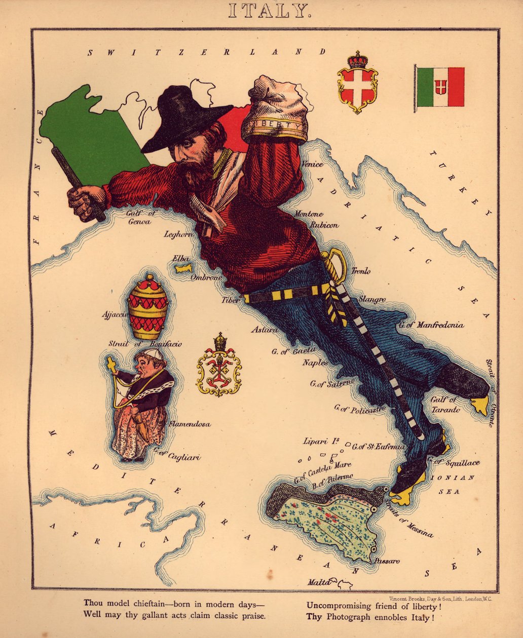 Geograficzna zabawa - czyli humorystyczne zarysy różnych krajów, ze wstępem i wierszami opisowymi LOC 84675540-12 autorstwa William Harvey
