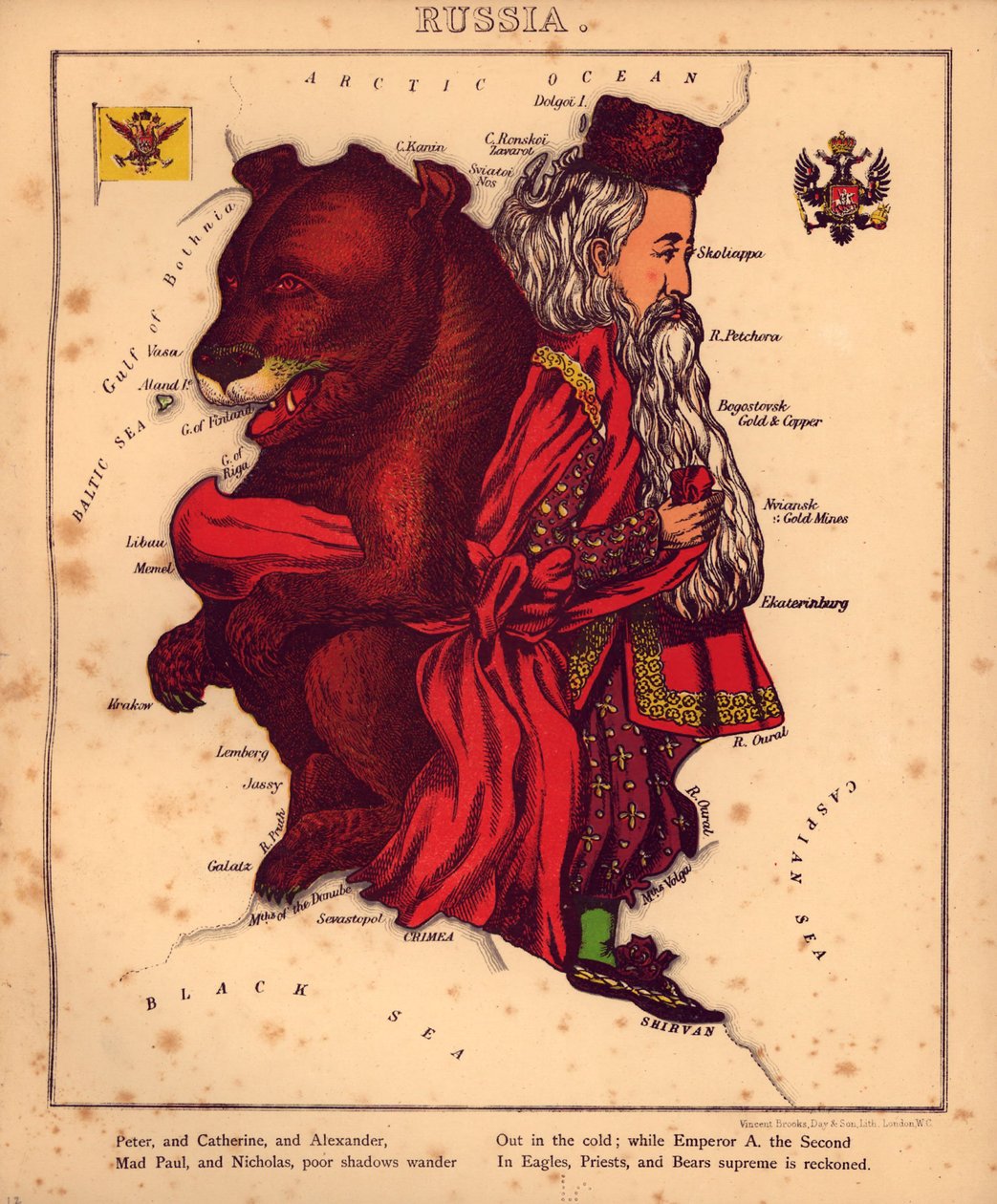 Geograficzna zabawa - czyli humorystyczne zarysy różnych krajów, ze wstępem i wierszami opisowymi LOC 84675540-17 autorstwa William Harvey