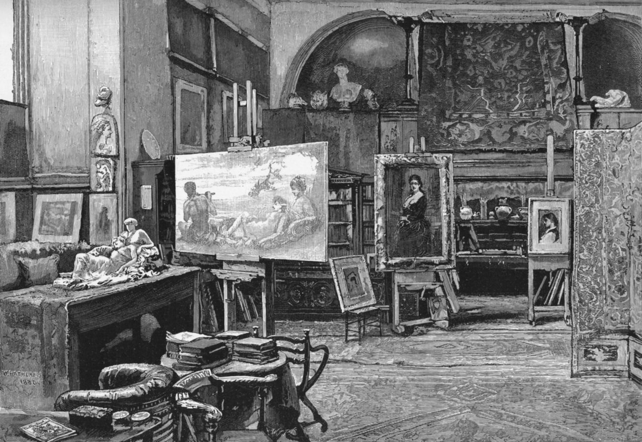 Studio, 1896 autorstwa William Hatherell