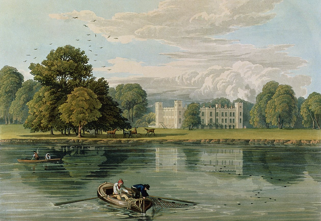 Sion House, rytowany przez Roberta Havell (1769-1832) 1815 (kolor grawerowany) autorstwa William Havell