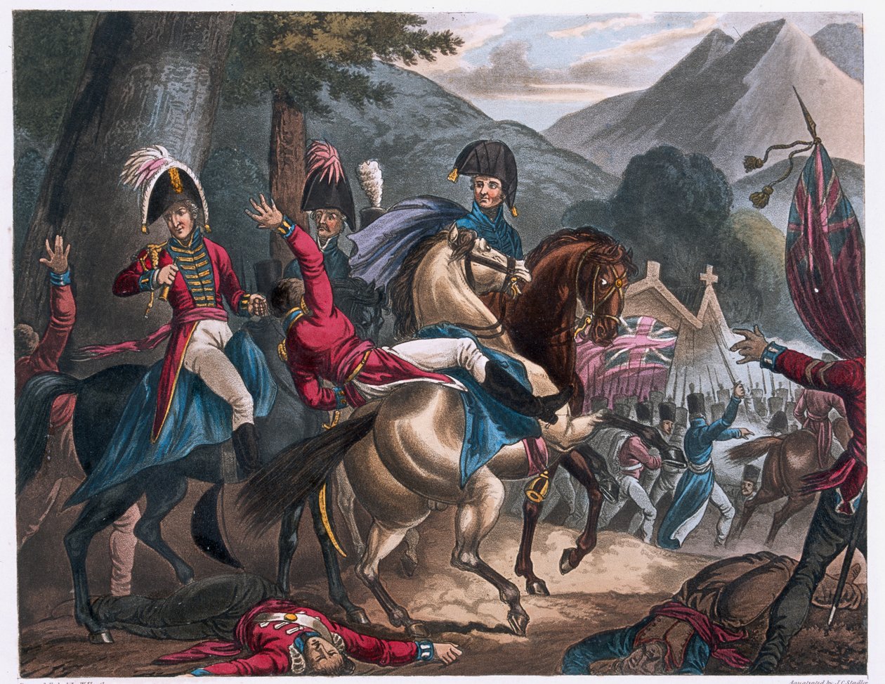 Bitwa pod wsią Sorauren, 1813 autorstwa William Heath