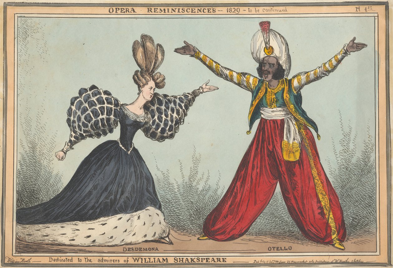 Reminiscencje operowe: Desdemona i Otello autorstwa William Heath