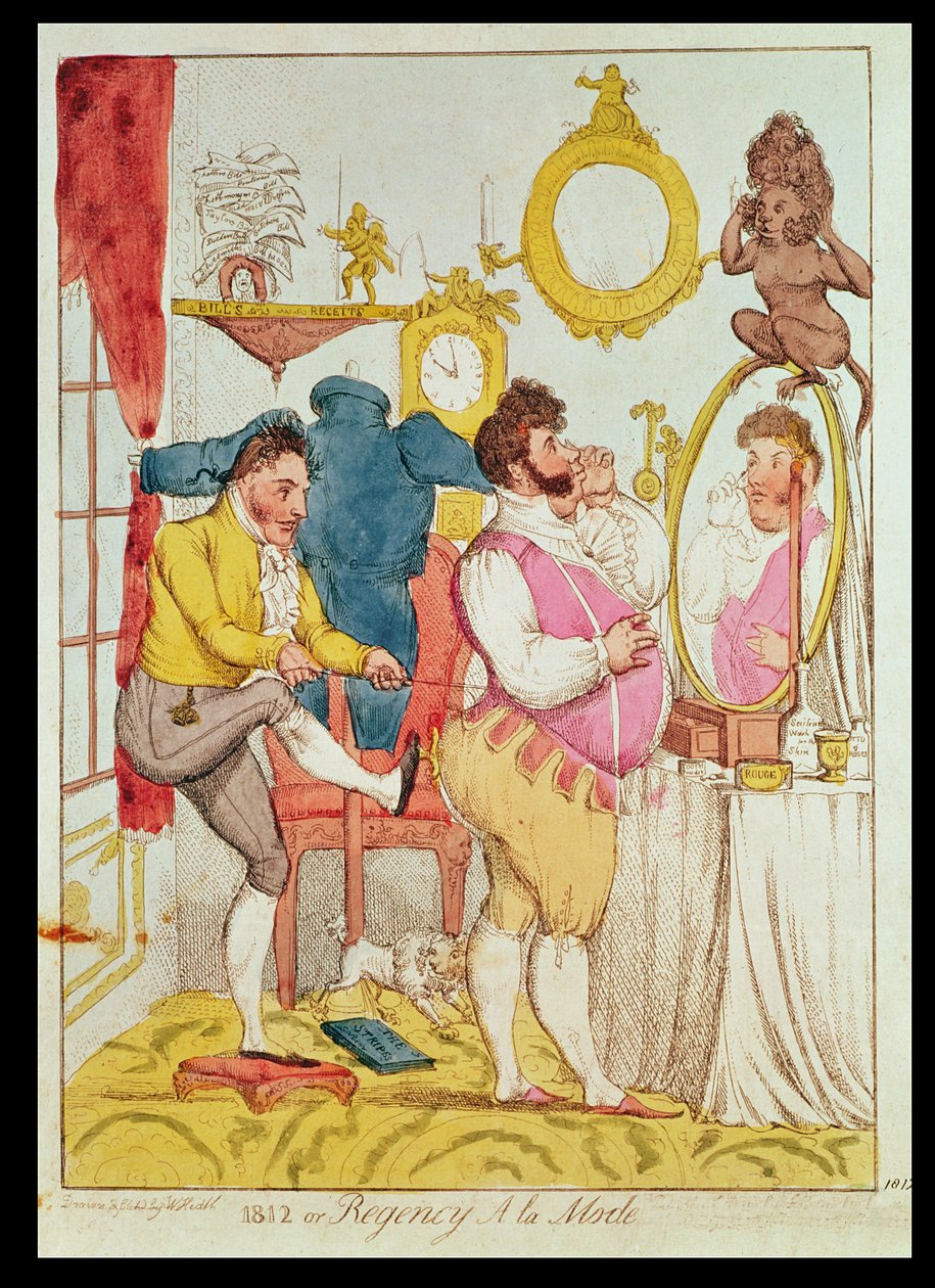 Regency a la Mode, kreskówki autorstwa William Heath