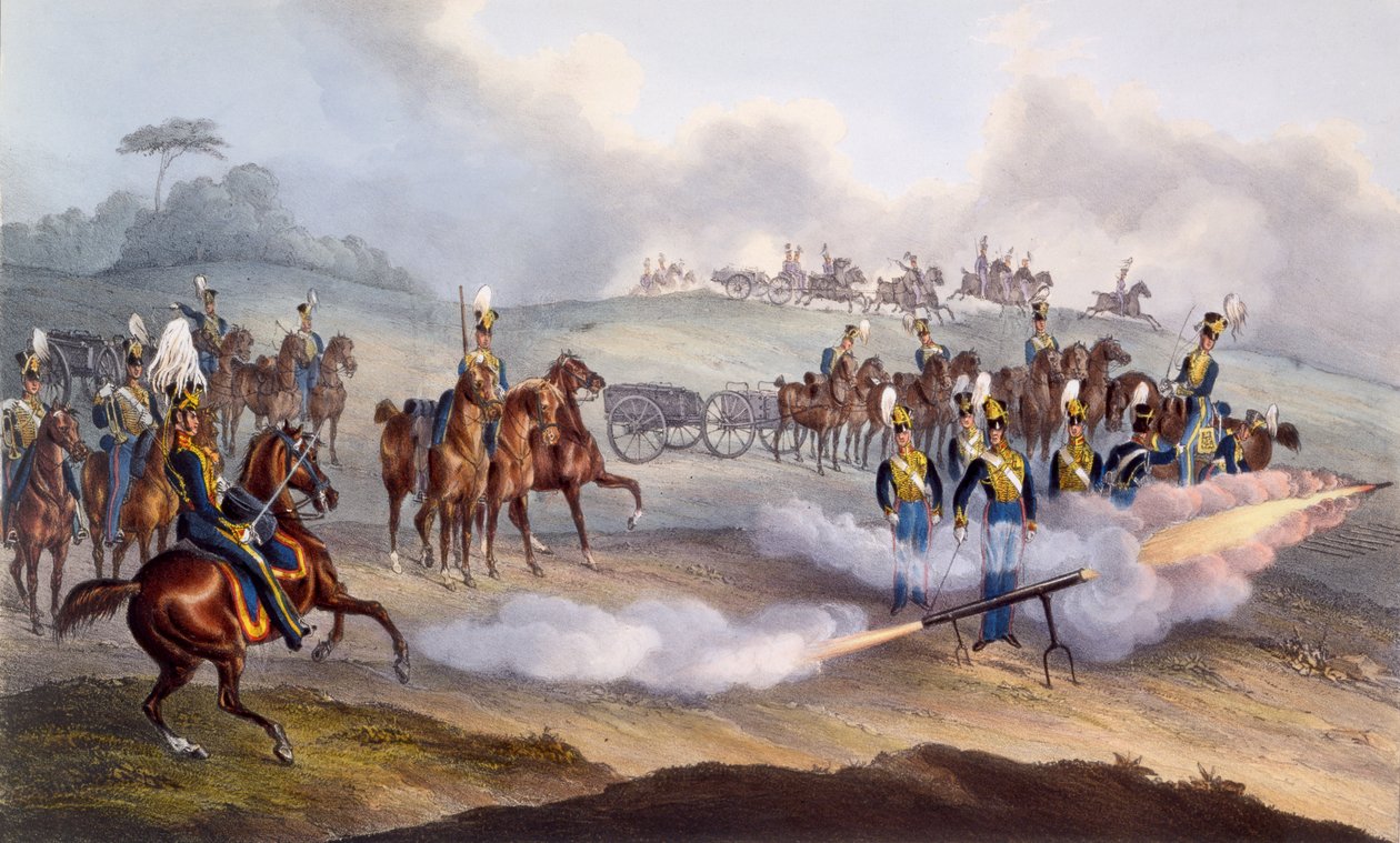 Brytyjska Królewska Artyleria Konna – Oddział Rakietowy, 1835 autorstwa William Heath