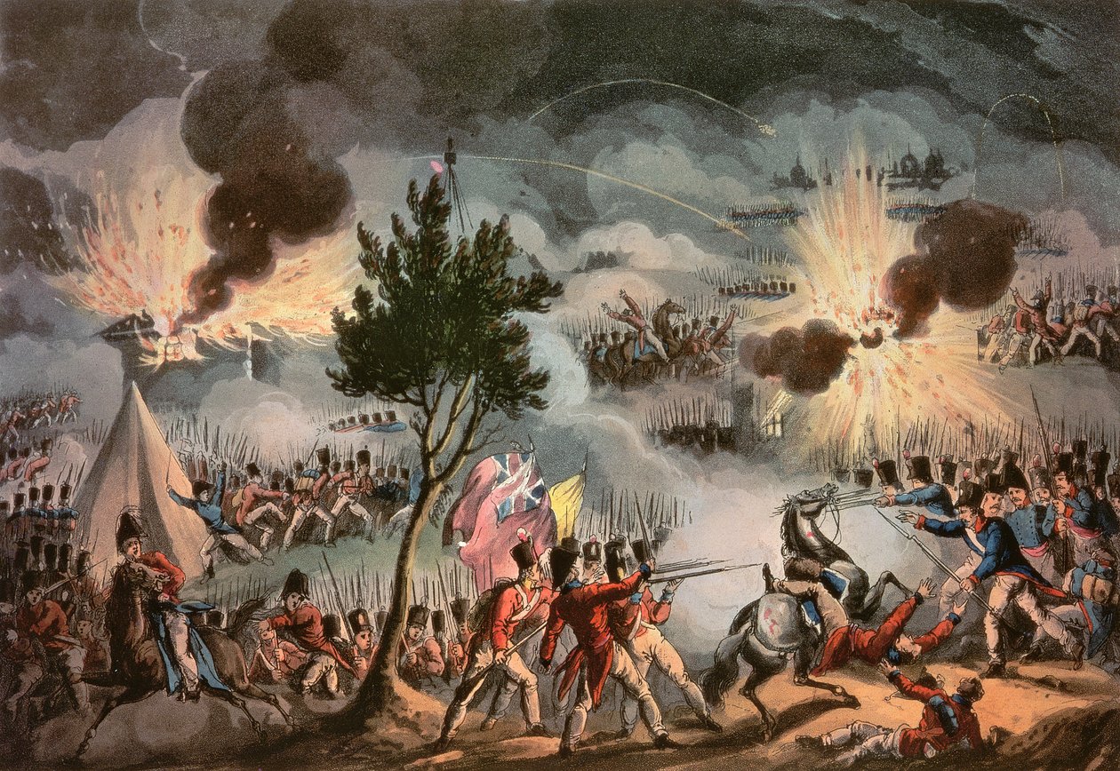 Sortie z Bayonne, o trzeciej nad ranem, 14 kwietnia 1814 r., Wyryty przez Thomasa Sutherlanda (bc.1785) autorstwa William Heath