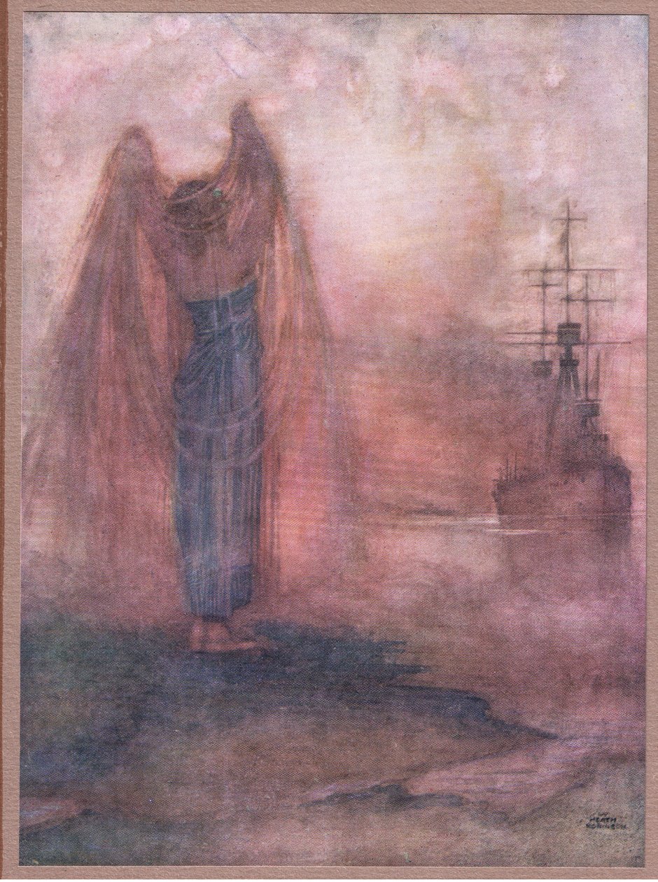 Halifax. We mgle moje dzioby strażnika wysunęły się autorstwa William Heath Robinson