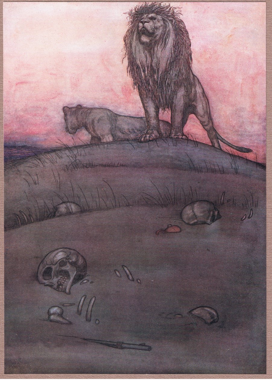 Na piaszczystej łajbie - po stronie veldt autorstwa William Heath Robinson