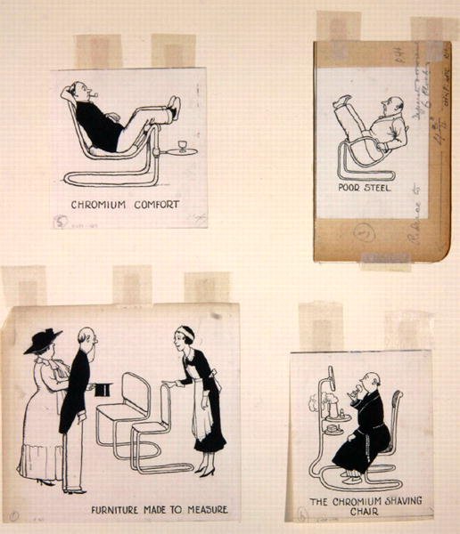 Strony z książki „Jak mieszkać w mieszkaniu”, wydanej w 1936 r. (lito) autorstwa William Heath Robinson