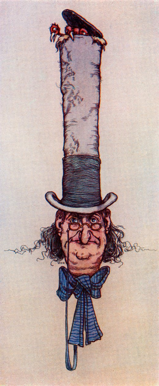 Gniazdo z książki dla dzieci księżniczki Marie-Josés, wydanej w 1916 r. autorstwa William Heath Robinson