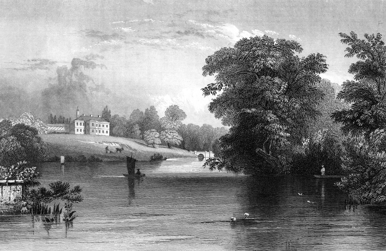 Braxted Lodge, niedaleko Witham, Essex, grawerowane przez Henry