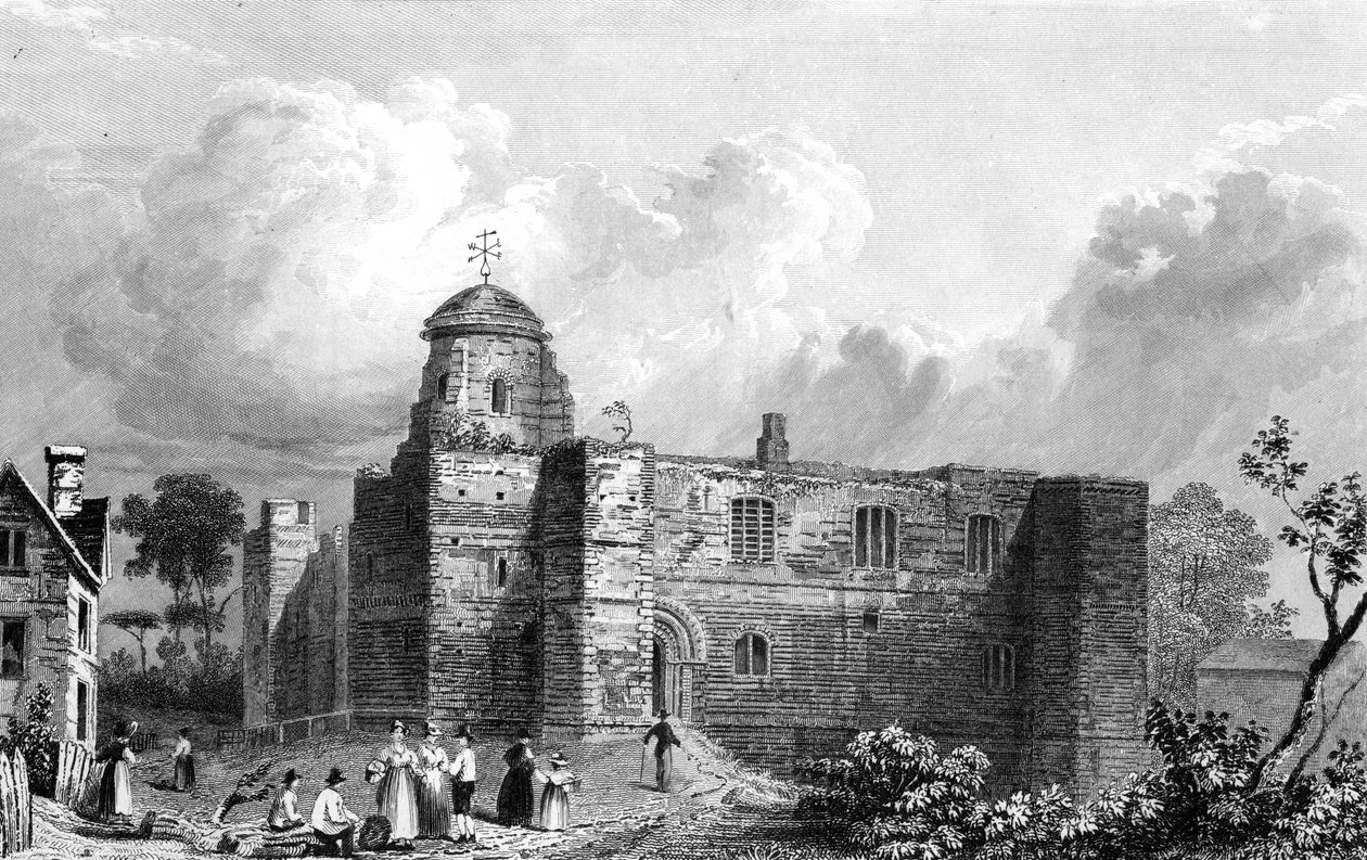 Zamek Colchester, Essex, grawerowany przez Johna Carr Armytage, 1832 autorstwa William Henry Bartlett