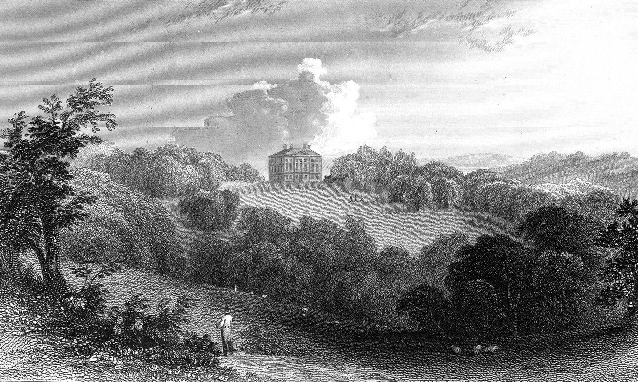 Copped Hall, Essex, grawerowane przez Thomasa Garnera, 1832 autorstwa William Henry Bartlett