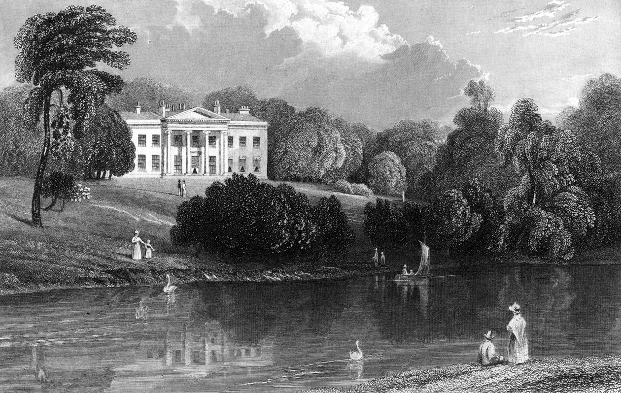 Debden Hall, Essex, 1833 autorstwa William Henry Bartlett
