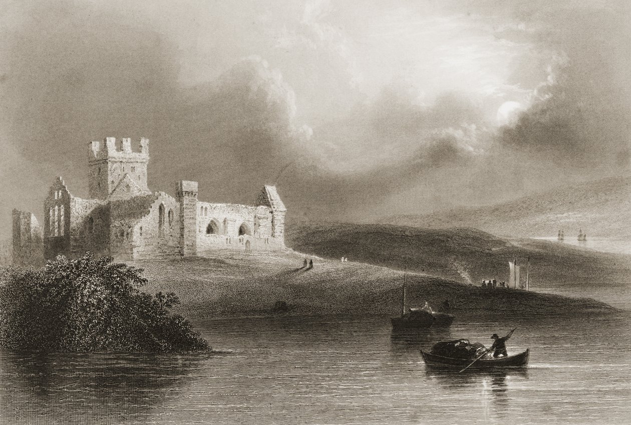 Opactwo Dunbrody, hrabstwo Wexford, Irlandia, z „Scenery and Antiquities of Ireland” George