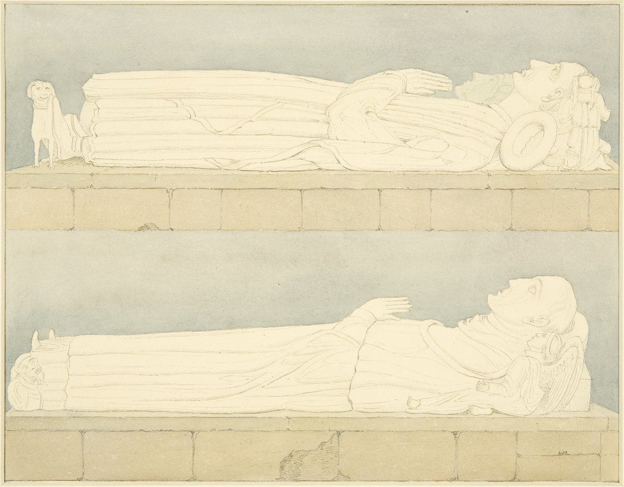 Wizerunki Canynges w St Mary Redcliffe autorstwa William Henry Bartlett