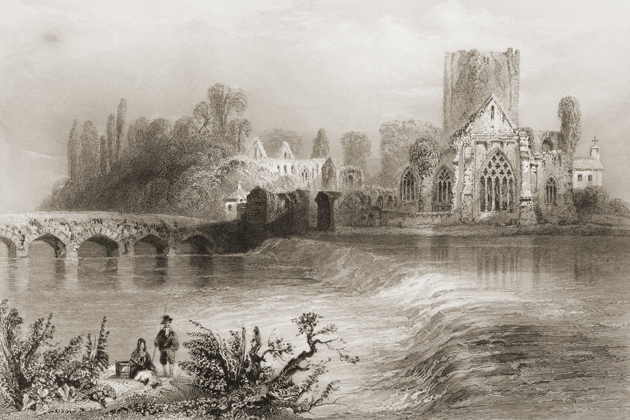 Holycross Abbey, County Tipperary, Irlandia, z „Scenery and Antiquities of Ireland” George