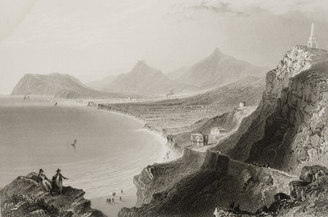 Killiney Bay, Hrabstwo Dublin, Irlandia, z „Scenery and Antiquities of Ireland” George