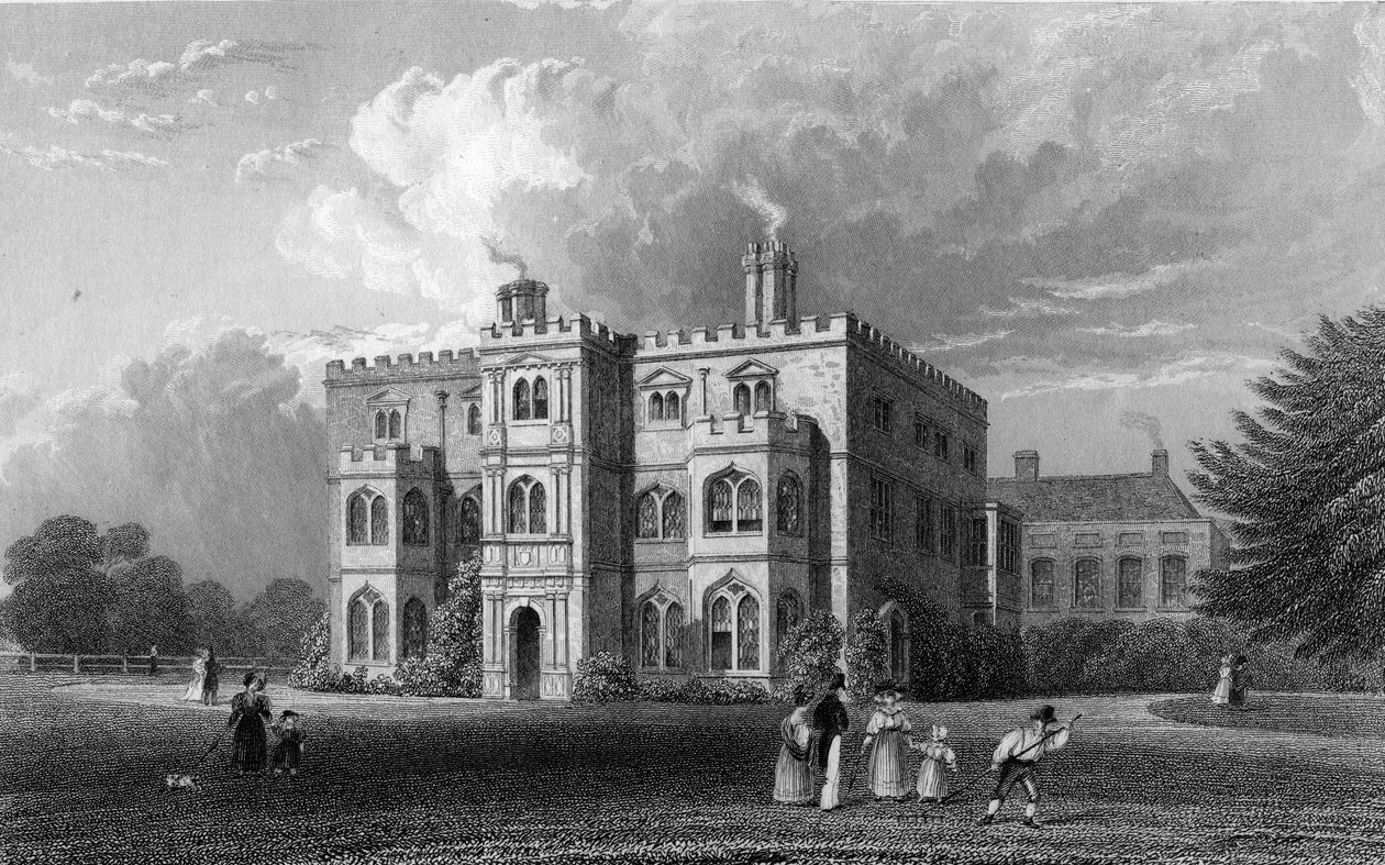 Marks Hall, Coggeshall, Essex, grawerowane przez Johna Carr Armytage, 1833 autorstwa William Henry Bartlett