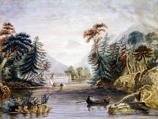 The Narrows (akwarela na papierze) autorstwa William Henry Bartlett