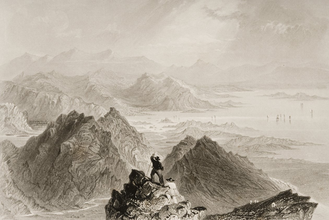 د شوګرلوف غره ، کاونټي کارک څخه د بنټري خلیج لید ، د جورج ورټیو لخوا ، د 1860s پولی لخوا د 